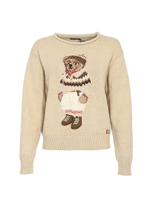 Maglione in filato di cotone con intarsio Polo Bear POLO RALPH LAUREN | 211978315001